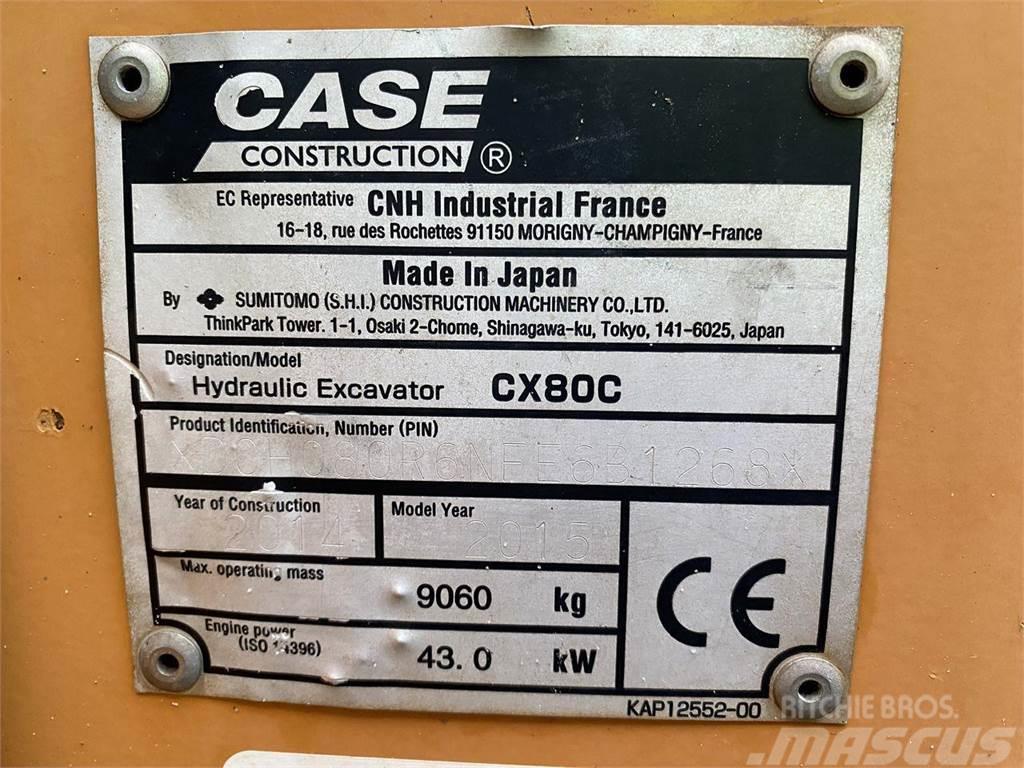 CASE CX 80 C Kāpurķēžu ekskavatori