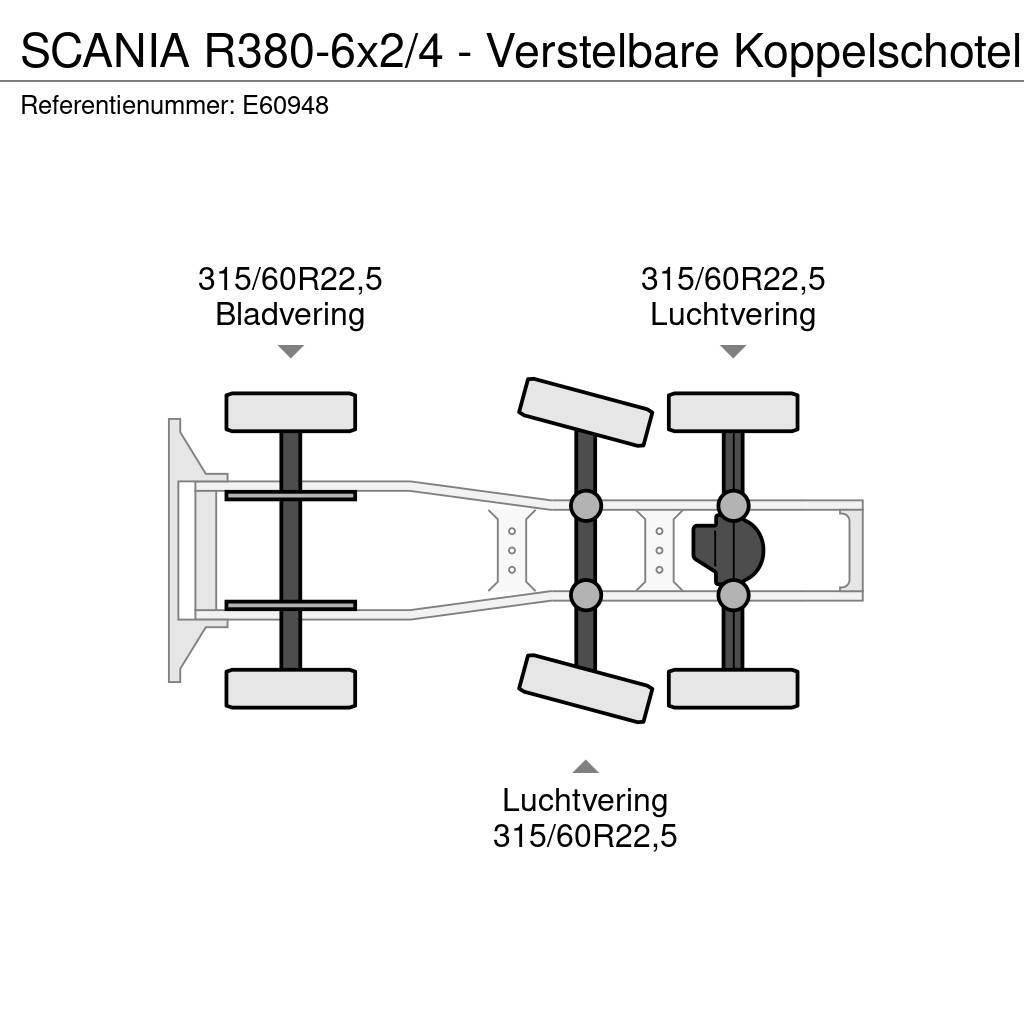 Scania R380-6x2/4 - Verstelbare Koppelschotel Vilcēji