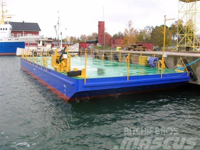  Flat Top  Barge / Pråm / Ponton 18 meter Darba laivas / baržas