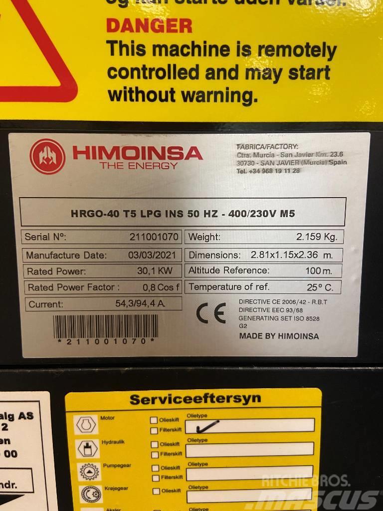 Himoinsa HRGO-40 T5 LPG Gāzes ģeneratori