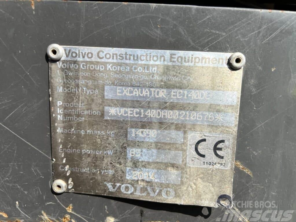Volvo EC140DL Kāpurķēžu ekskavatori