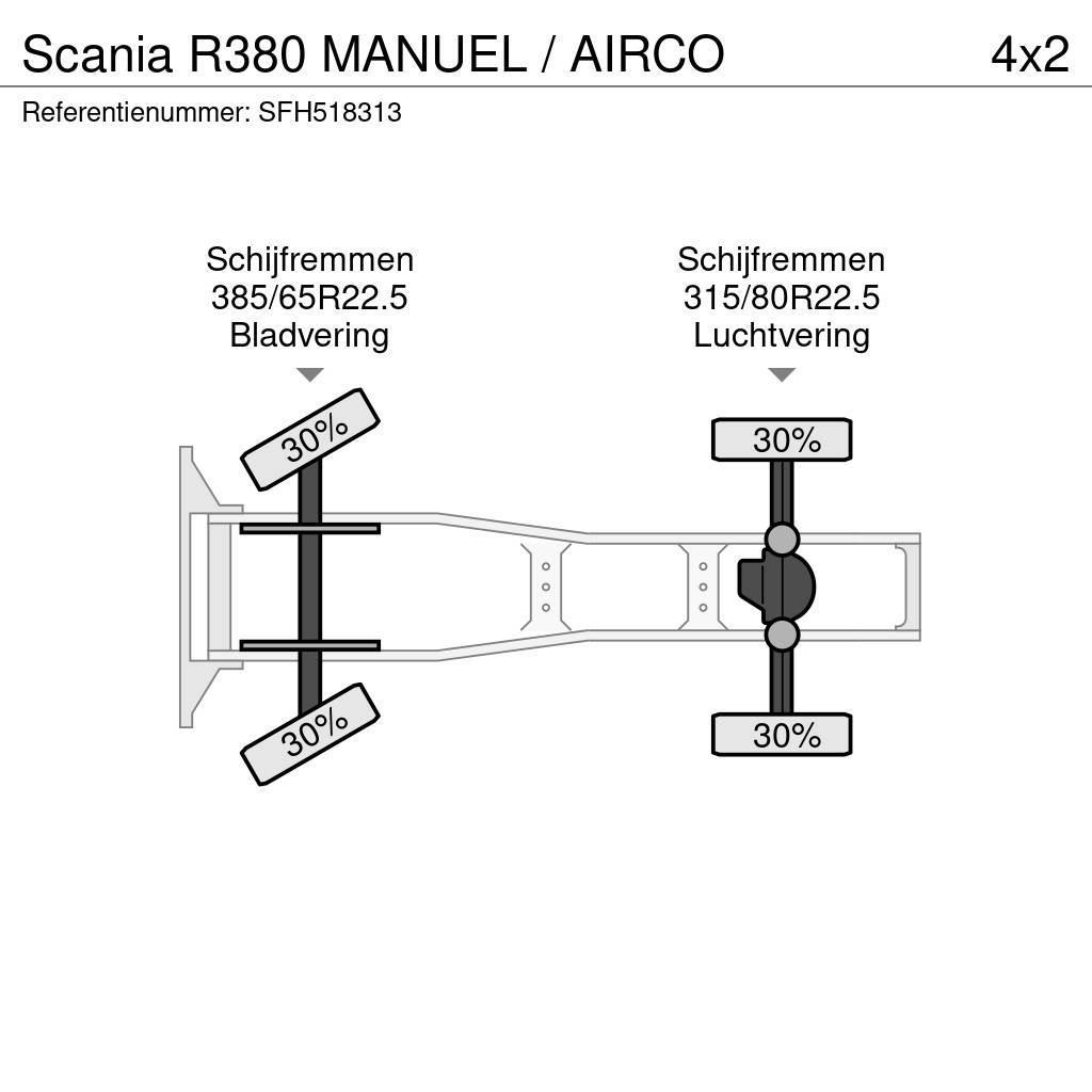 Scania R380 MANUEL / AIRCO Vilcēji