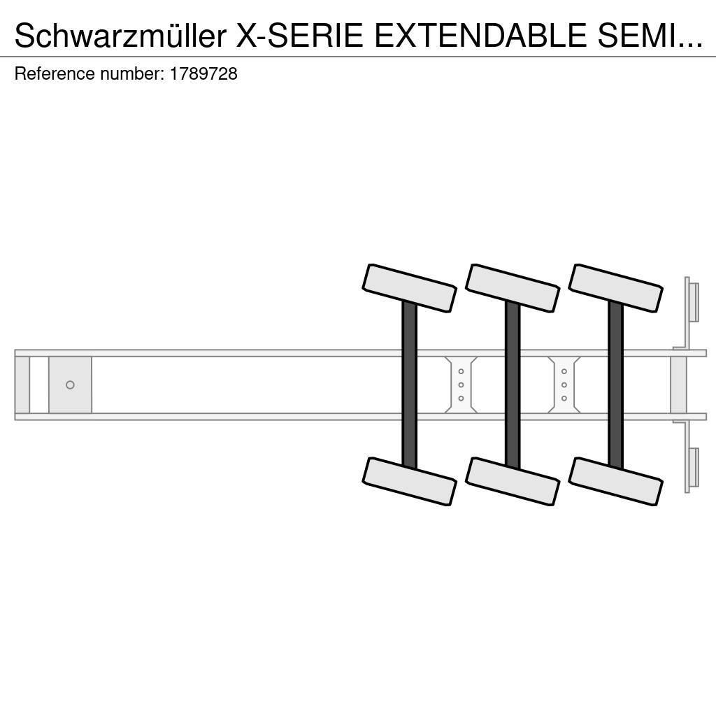 Schwarzmüller X-SERIE EXTENDABLE SEMI LOWLOADER/DIEPLADER/TIEFLA Zemie treileri