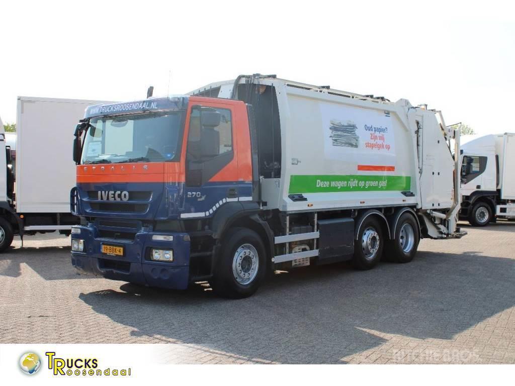 Iveco Stralis 270 CNG + GARBAGE + EURO 5 + 6X2 + RETARDE Atkritumu izvešanas transports