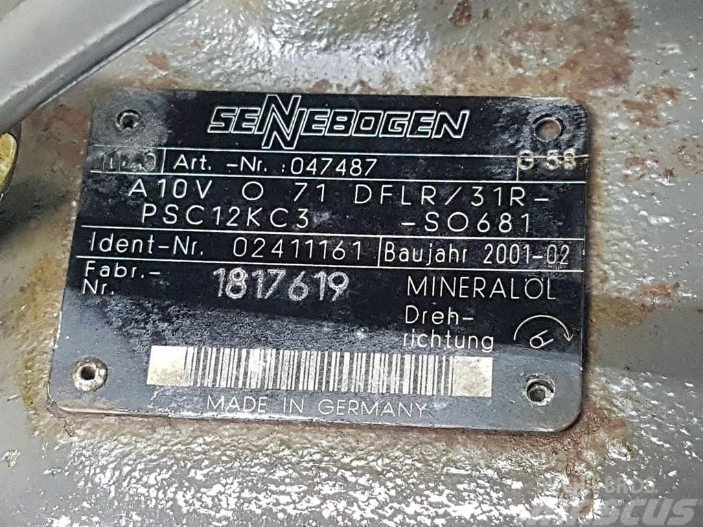 Sennebogen -Rexroth A10VO71DFLR/31R-Load sensing pump Hidraulika