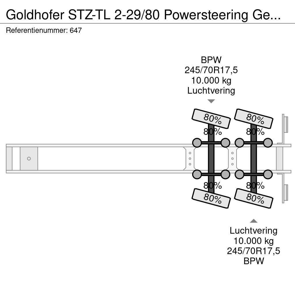 Goldhofer STZ-TL 2-29/80 Powersteering German Trailer! Zemie treileri