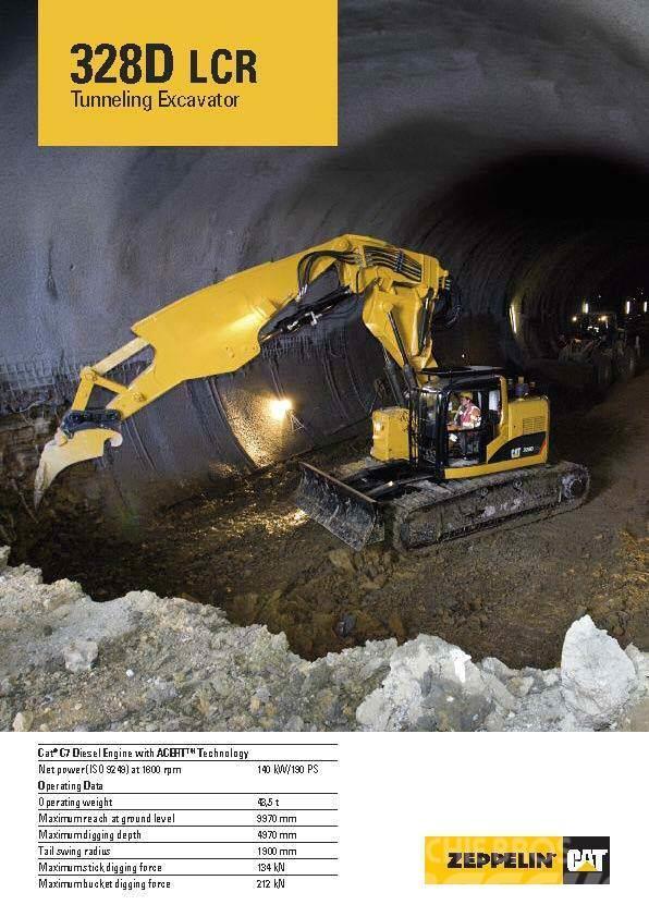 CAT 325 C CR tunnel excavator Kāpurķēžu ekskavatori