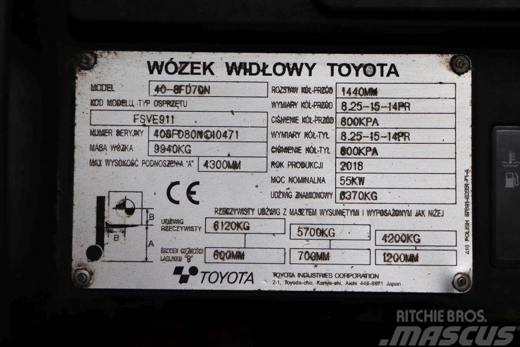 Toyota 40-8FD70N Tehnika ar dīzeļa dzinēju