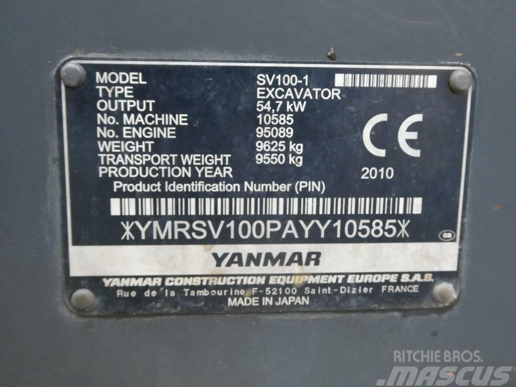 Yanmar SV 100-1 Vidēja lieluma ekskavatori 7 t - 12 t
