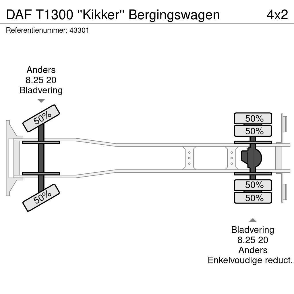 DAF T1300 ''Kikker'' Bergingswagen Evakuators ar manipulatoru