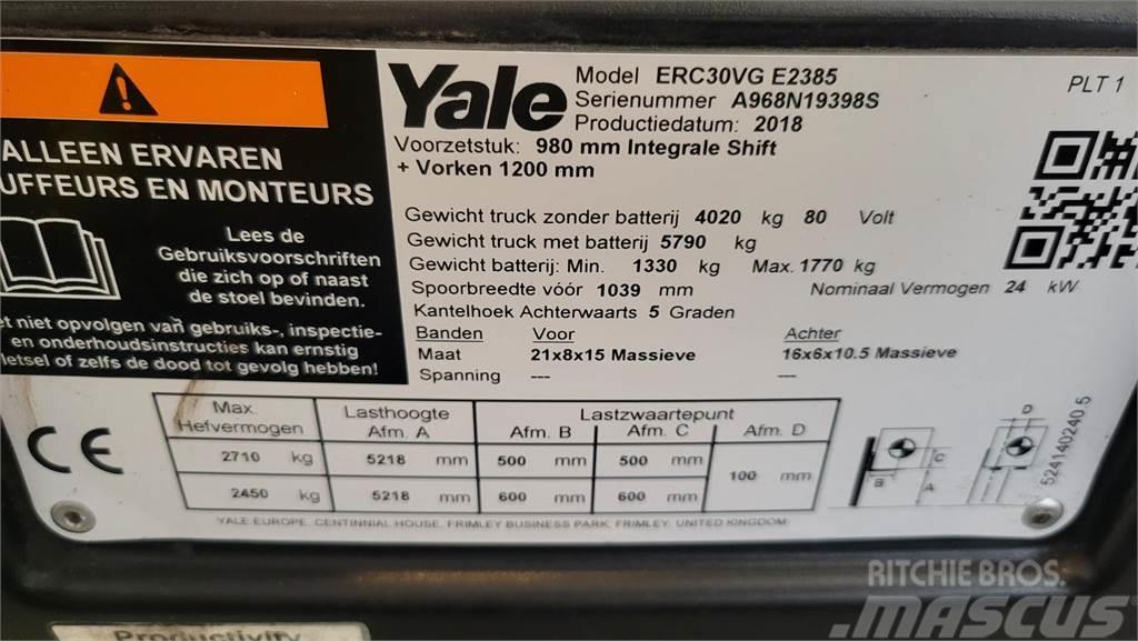 Yale electro 2018 ERC30VG Elektriskie iekrāvēji