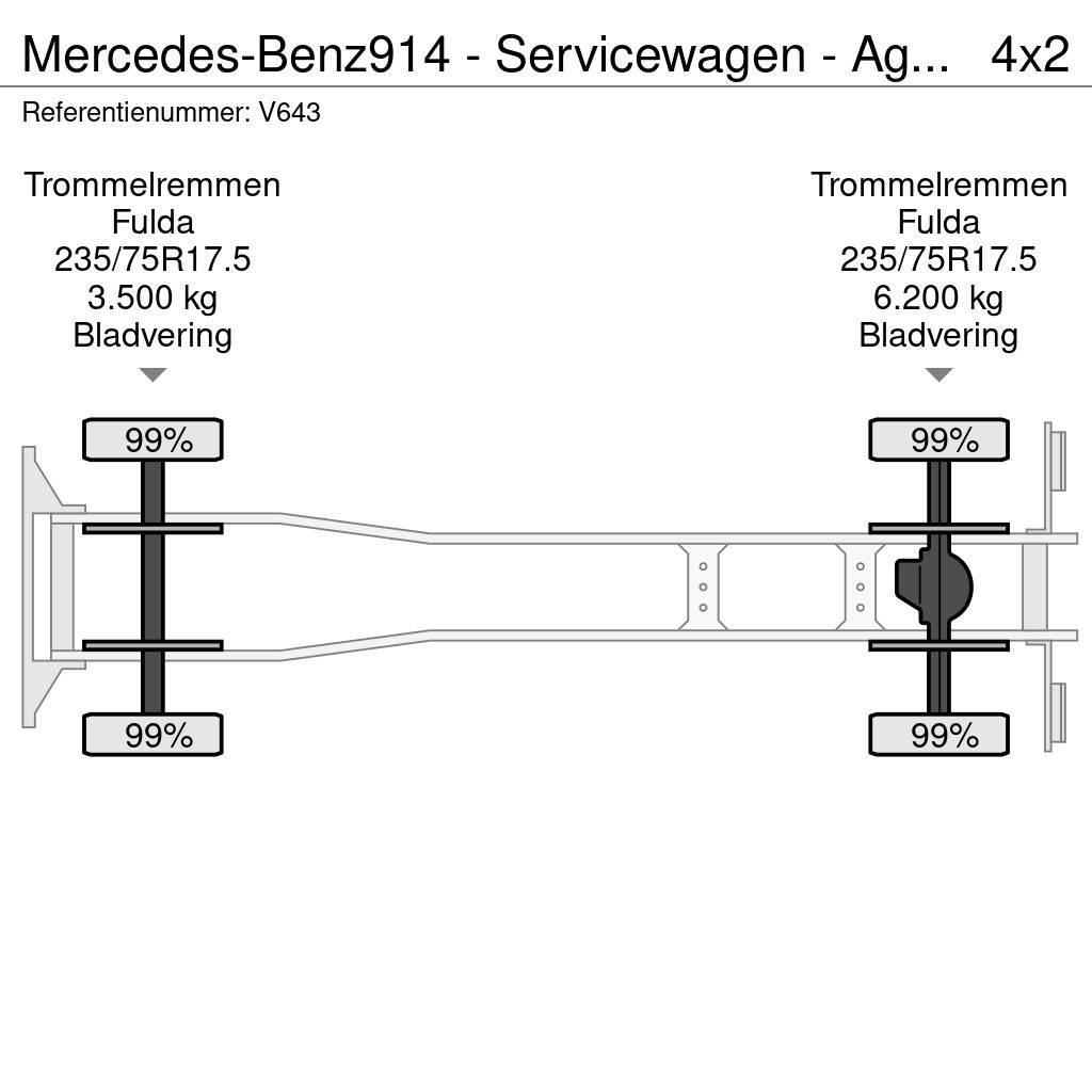 Mercedes-Benz 914 - Servicewagen - Agregaat 440 uur - 31.565km - Ugunsdzēšamā tehnika