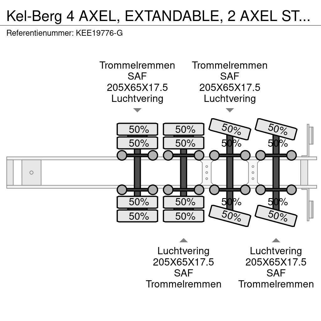 Kel-Berg 4 AXEL, EXTANDABLE, 2 AXEL STEERING Zemie treileri