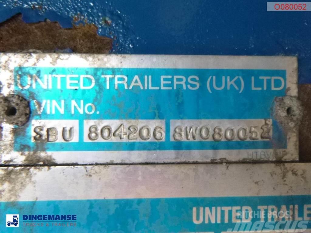 United TRAILERS Tipper trailer alu 52 m3 + tarpaulin Piekabes pašizgāzēji