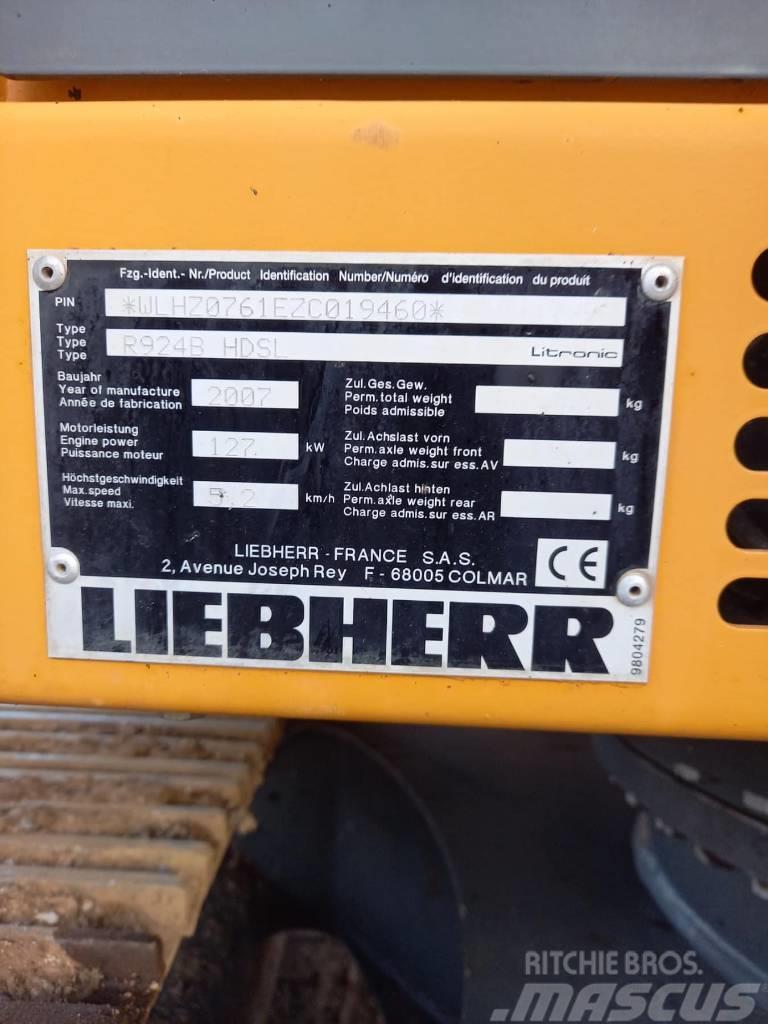 Liebherr R 924 B HD S L LITROIC Kāpurķēžu ekskavatori