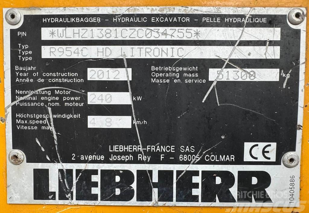 Liebherr R 954 C HD Kāpurķēžu ekskavatori