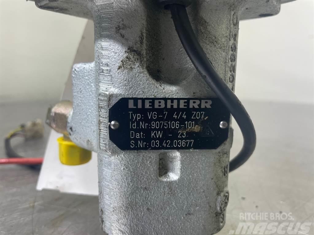 Liebherr A316-9075106/9200621-Servo valve/Servoventil Hidraulika