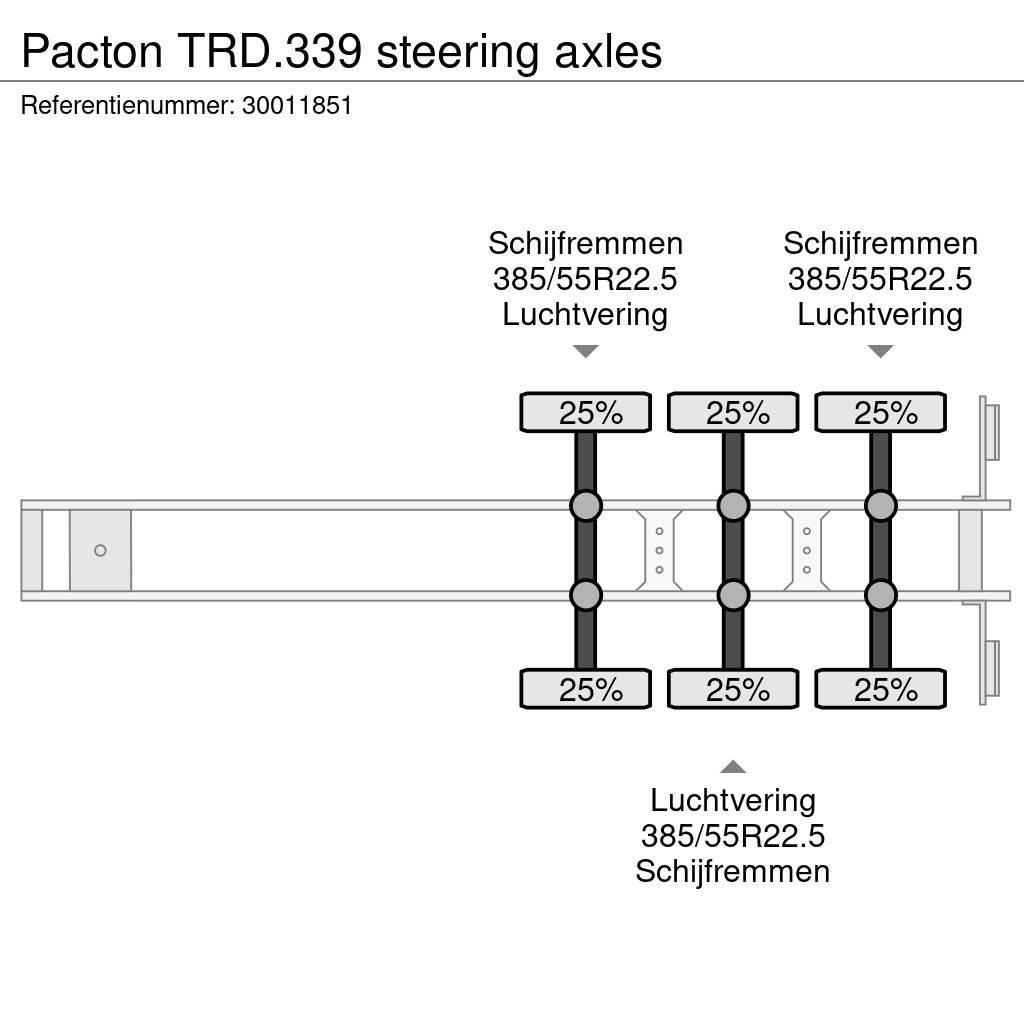 Pacton TRD.339 steering axles Tents puspiekabes