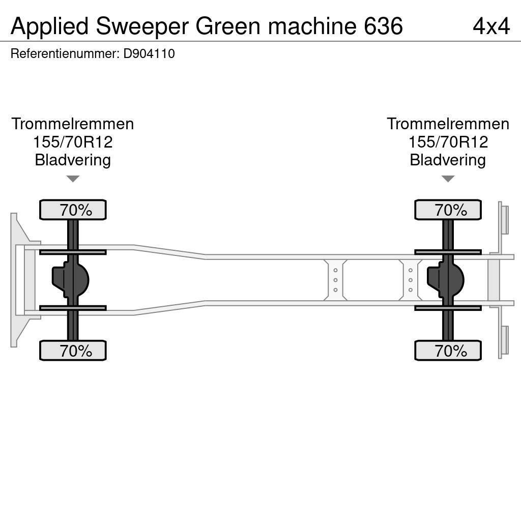 Applied sweeper Green machine 636 Kombinētās vakumsūkņa mašīnas