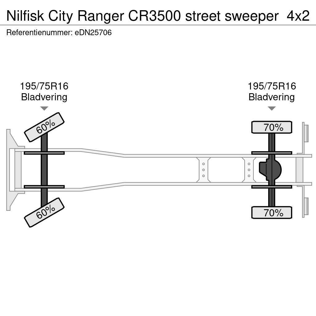 Nilfisk City Ranger CR3500 street sweeper Kombinētās vakumsūkņa mašīnas