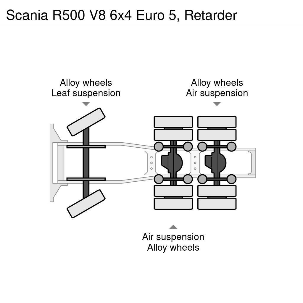 Scania R500 V8 6x4 Euro 5, Retarder Vilcēji