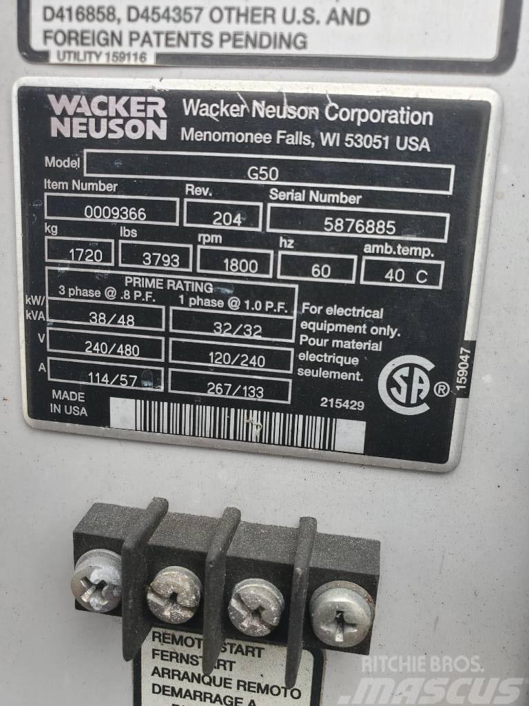 Wacker Neuson G 50 Dīzeļģeneratori