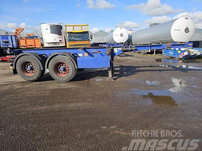 Krone 2 axle | 20 ft container chassis | steel suspensio Konteinertreileri