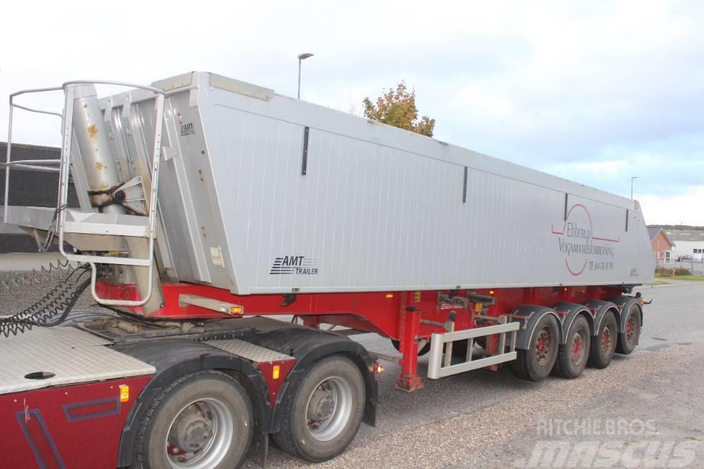 AMT TG400 4 akslet 36 m3 tip trailer med plast. Piekabes pašizgāzēji
