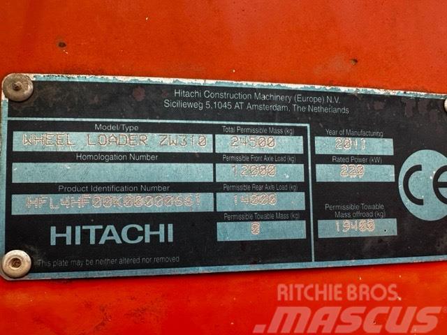 Hitachi ZW 310 PARTS ONLY Iekrāvēji uz riteņiem