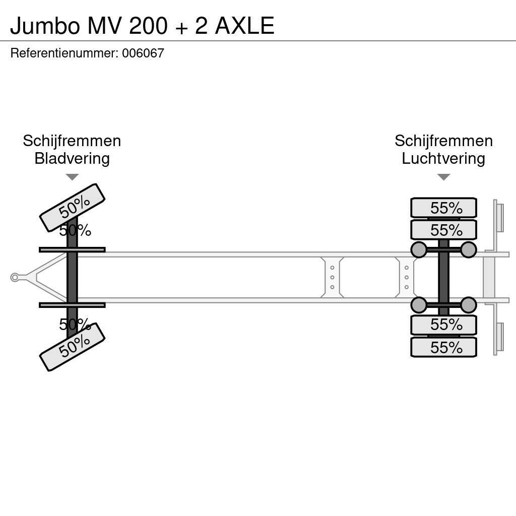 Jumbo MV 200 + 2 AXLE Tents