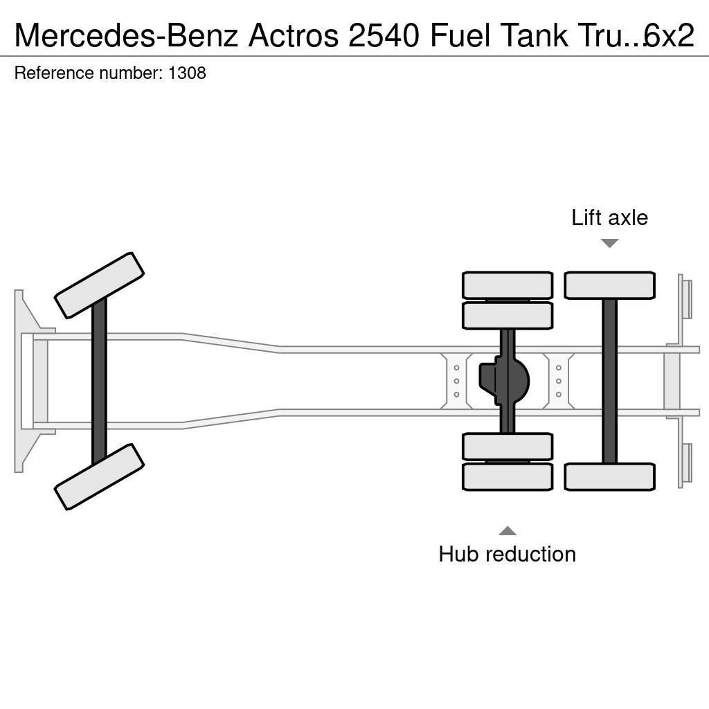 Mercedes-Benz Actros 2540 Fuel Tank Truck 20.700 Liters 6x2 V6 E Autocisterna