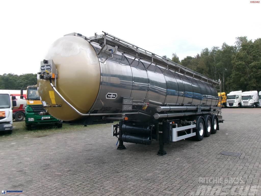 Van Hool Chemical tank inox 33 m3 / 3 comp / ADR 30-03-2024 Autocisternas