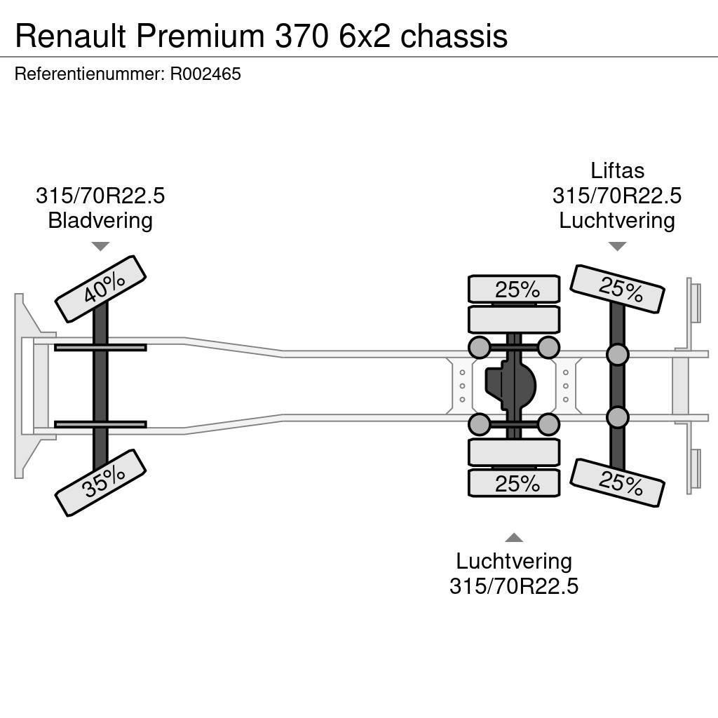 Renault Premium 370 6x2 chassis Šasija ar kabīni