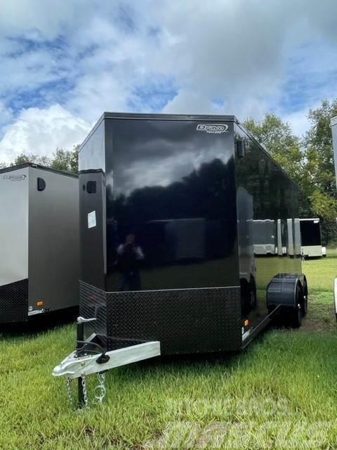 7.5FT x 16FT Enclosed Cargo Trailer Silver Star A Furgons