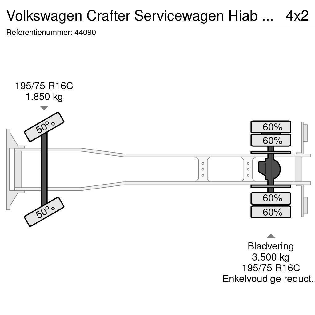 Volkswagen Crafter Servicewagen Hiab 1,3 Tonmeter laadkraan J Visurgājēji celtņi