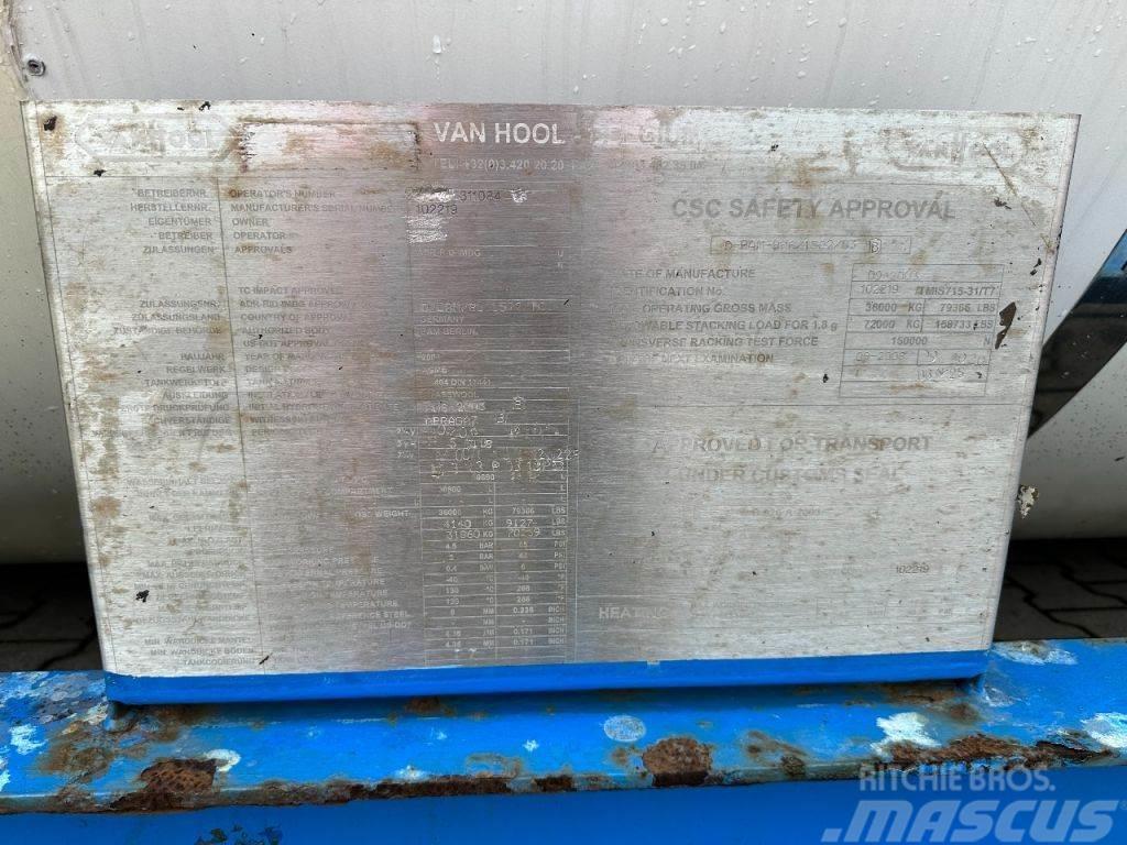 Van Hool 20FT SWAPBODY 30.800L, UN PORTABLE, T7, 5Y ADR- + Cisternas