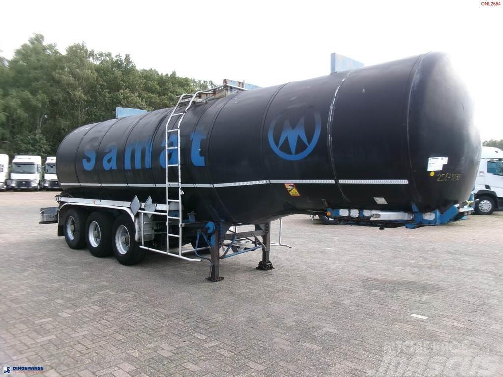 Fruehauf Bitumen tank inox 31 m3 / 1 comp + mixer & engine Autocisternas