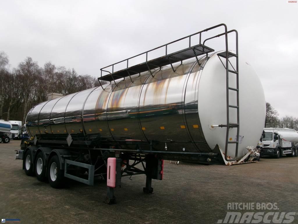 Metalovouga Bitumen / heavy oil tank inox 26.9 m3 / 1 comp Autocisternas
