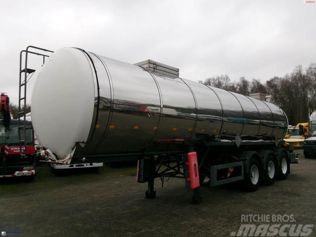 Metalovouga Bitumen / heavy oil tank inox 26.9 m3 / 1 comp Autocisternas