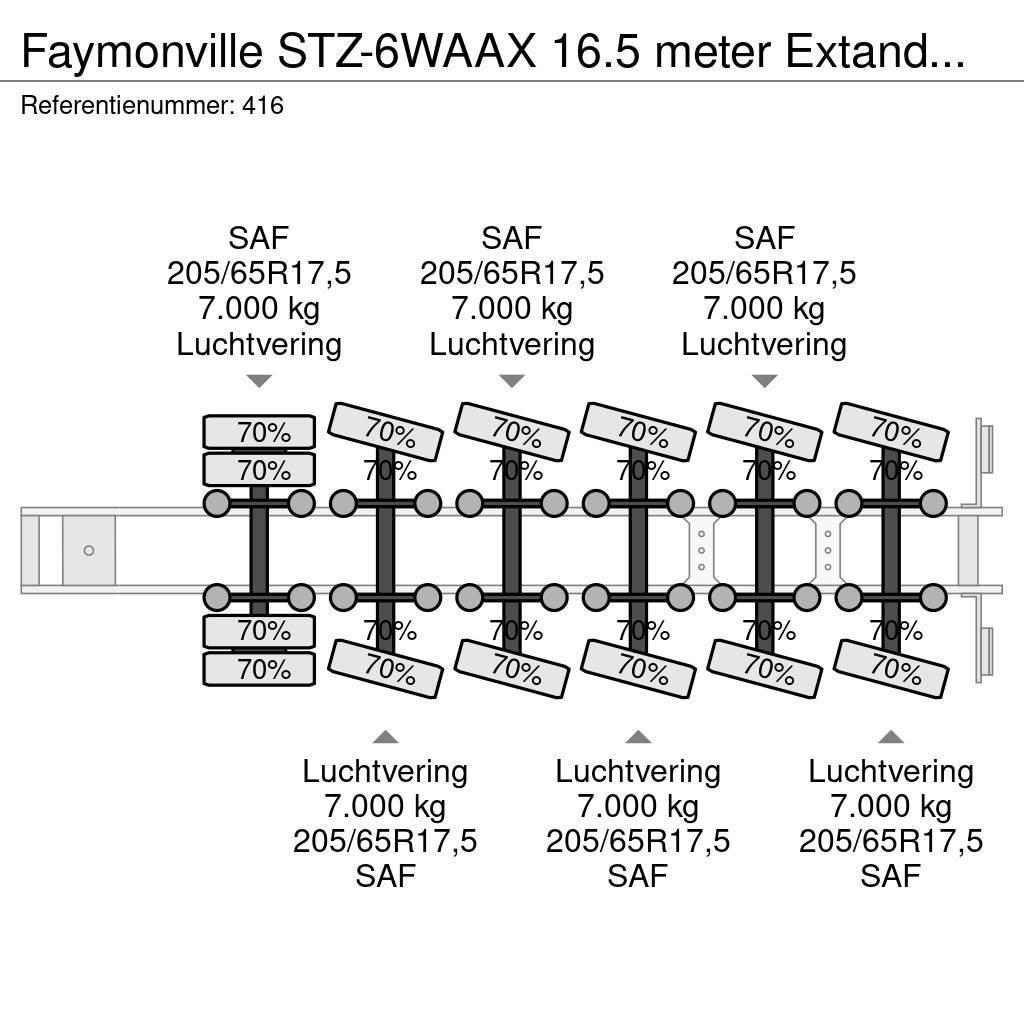 Faymonville STZ-6WAAX 16.5 meter Extandable Powersteering Germ Zemie treileri