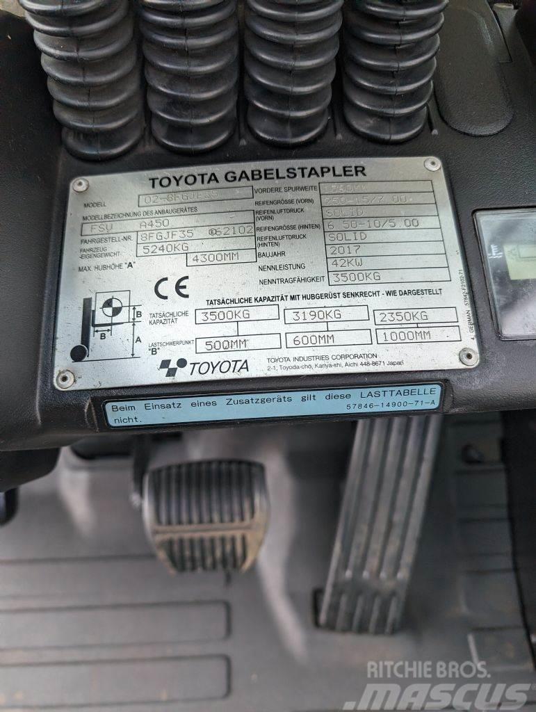 Toyota 8FGJF35 // Triplex // containerfähig LPG tehnika