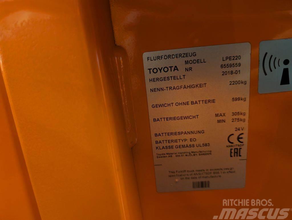Toyota LPE 220 // Batterie 2020 // 3810 Std. // Initialhu Pasūtījumu savācējs mazam augstumam