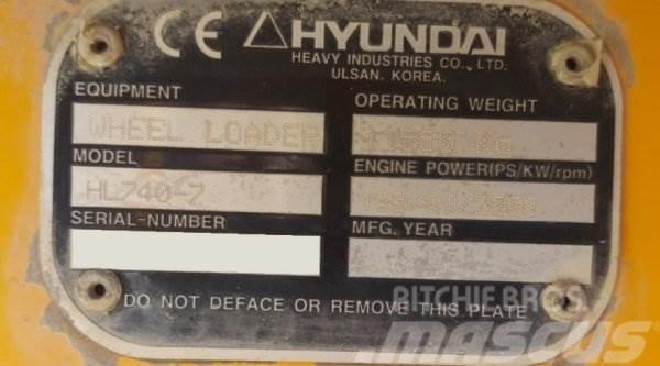 Hyundai HL 740-7 Iekrāvēji uz riteņiem