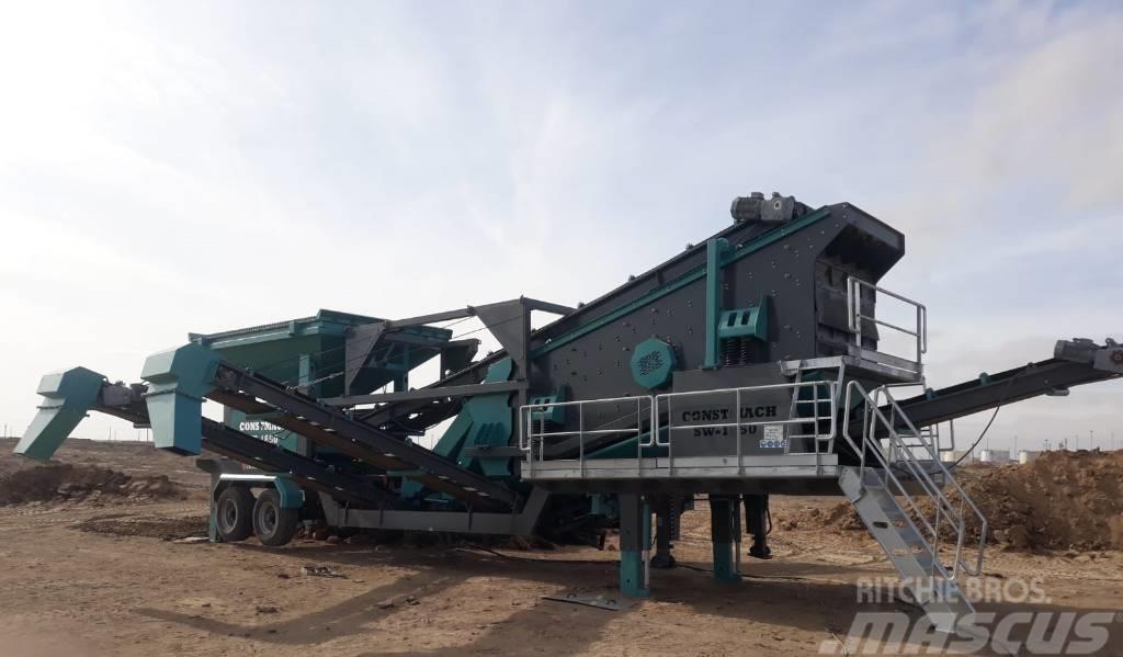 Constmach 60-200 TPH Mobile Screening Washing Plant Mobilie sieti