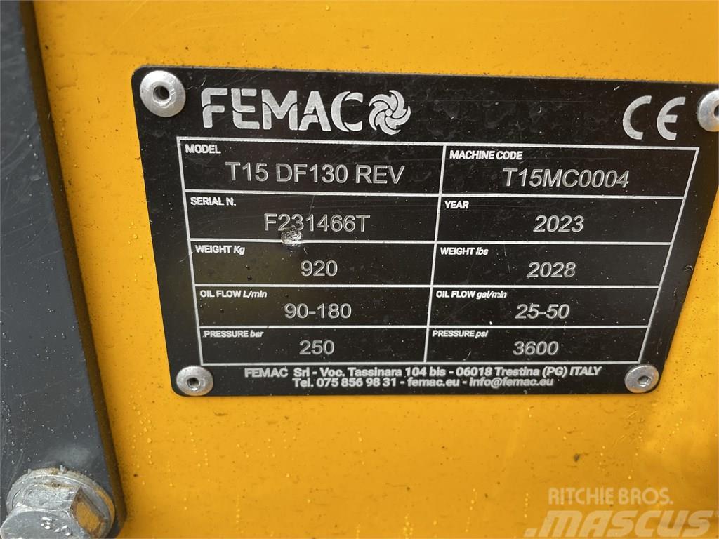 Femac T15 DF 130 REV Mežizstrādes mulčeri