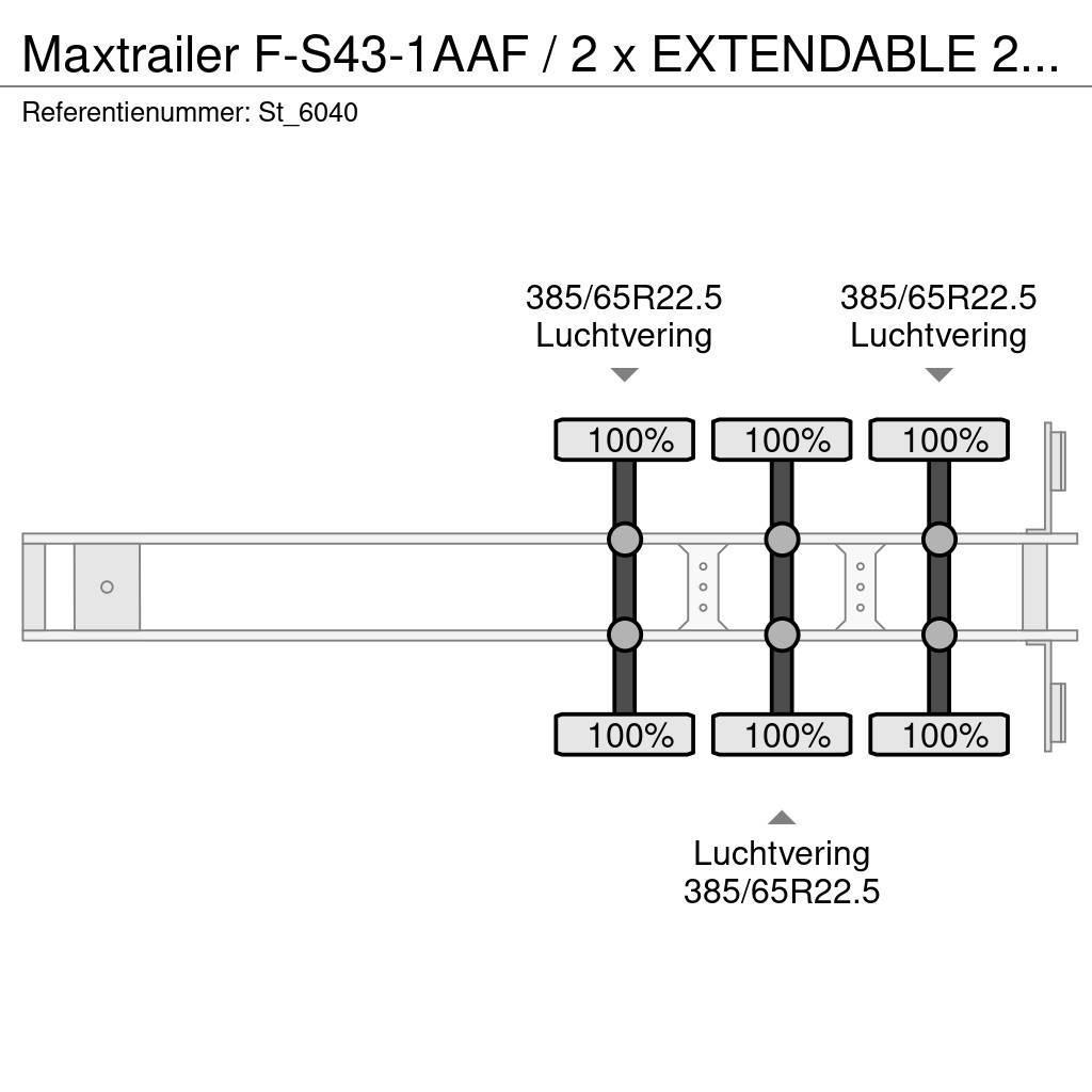 MAX Trailer F-S43-1AAF / 2 x EXTENDABLE 29.3 mtr / TE KOOP - T Citas piekabes