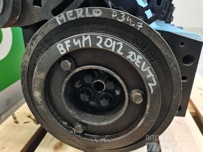 Merlo P 34.7 {Deutz BF4M 2012}pulley wheel Dzinēji