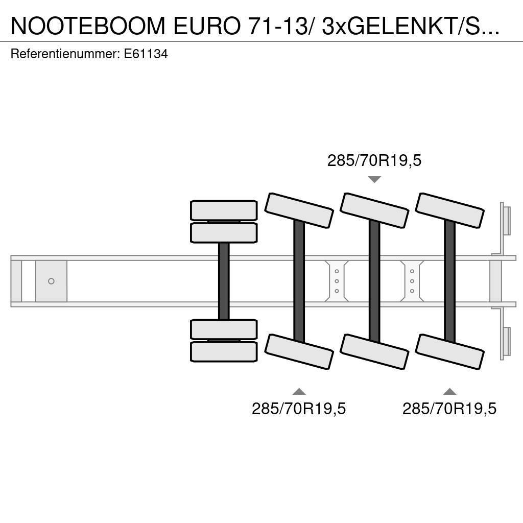 Nooteboom EURO 71-13/ 3xGELENKT/STEERING/DIR. Zemie treileri