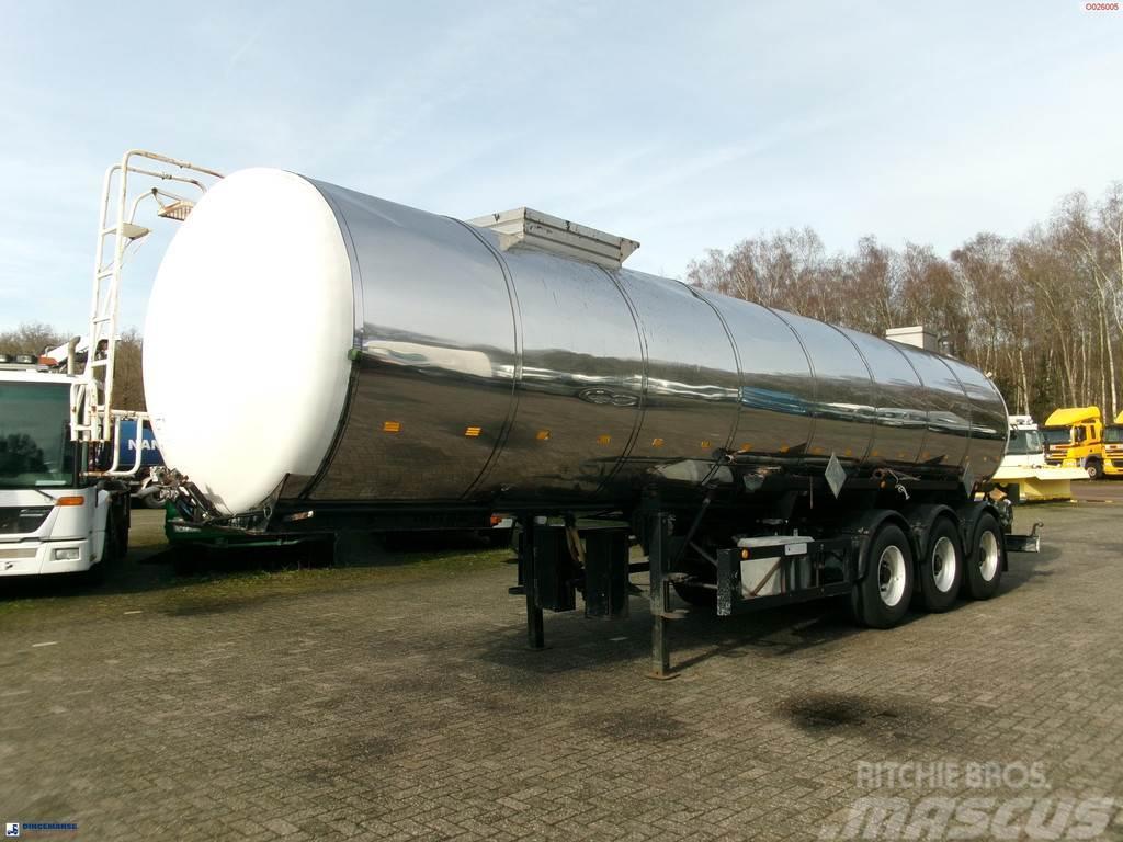 Metalovouga Bitumen / heavy oil tank inox 29 m3 / 1 comp Autocisternas