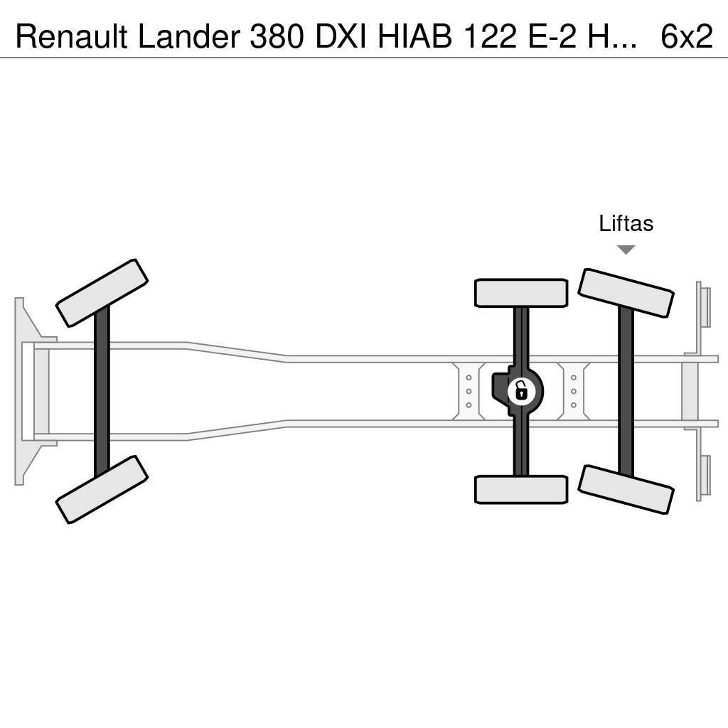 Renault Lander 380 DXI HIAB 122 E-2 HiDuo - REMOTE CONTROL Visurgājēji celtņi